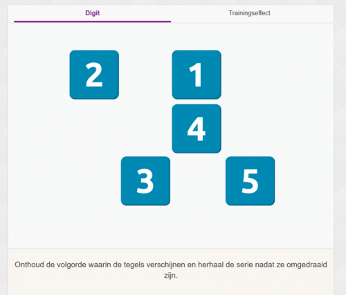 Afbeelding van een breinoefening