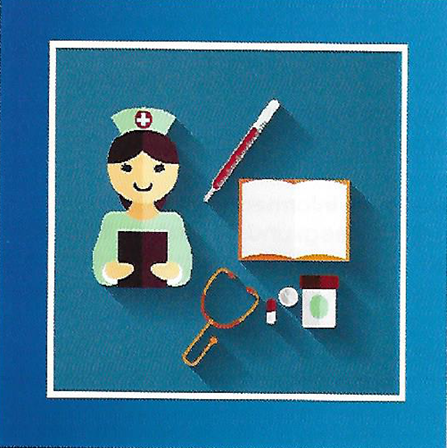 Afbeelding van doktor met instrumenten