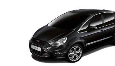 Afbeelding van een zwarte auto van het merk Ford