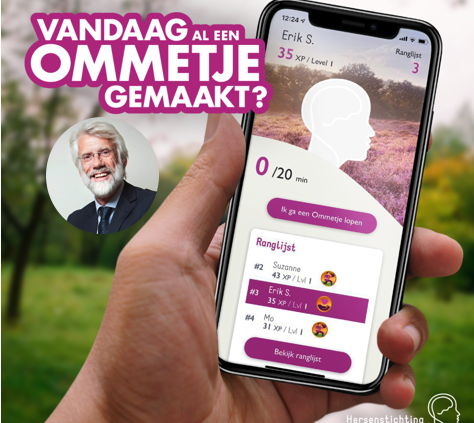App voor het maken van een ommetje met een ranglijst en het aantal minuten